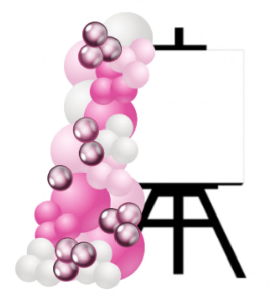 Garland with photo Easel